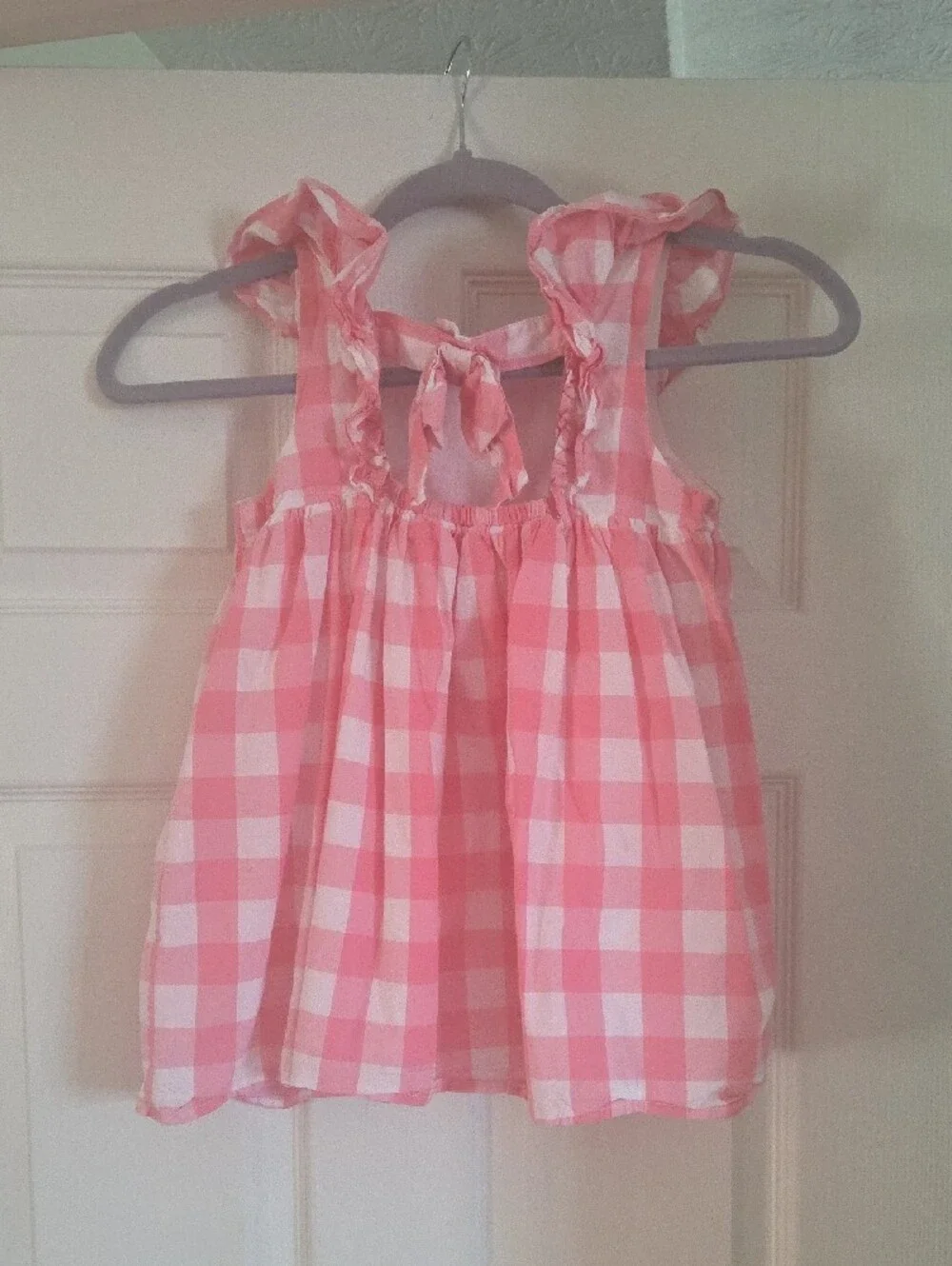 Tommy Bahama Pink and White Gingham Sundress